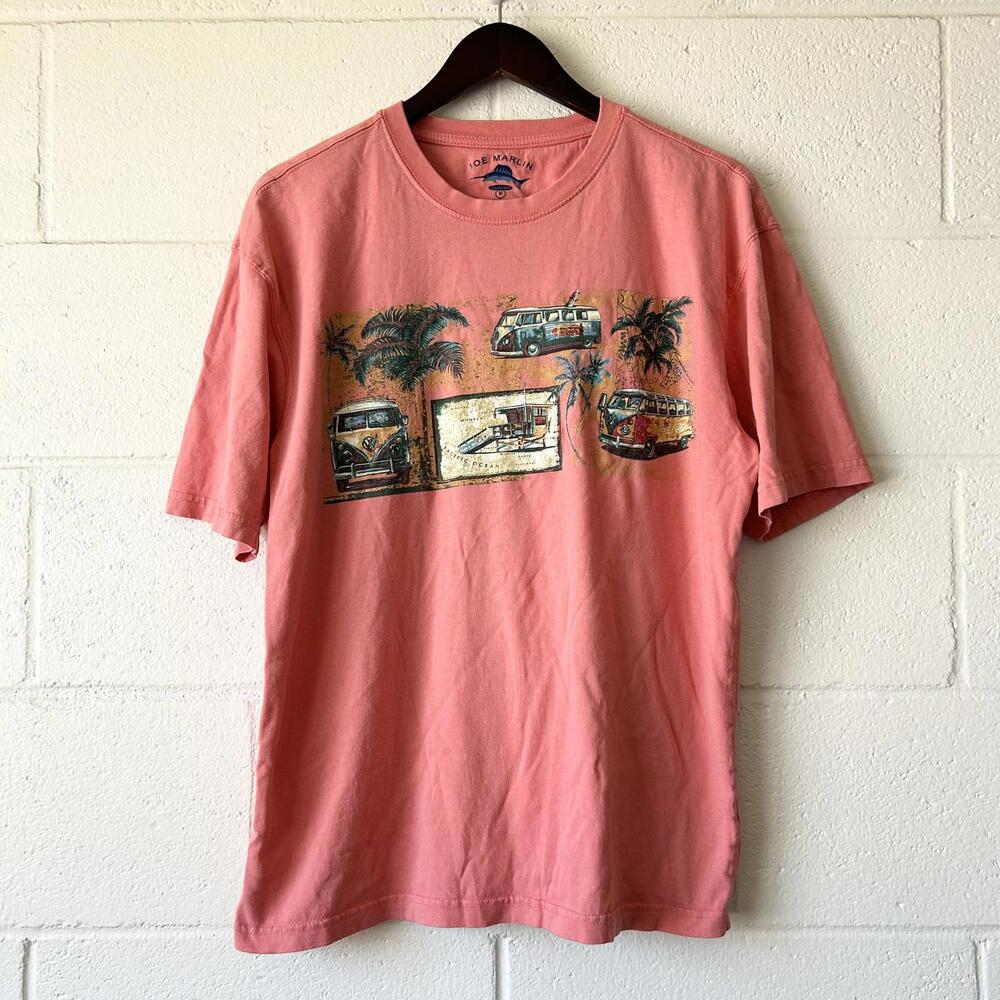 Joe Marlin Volkswagon Beach Tropical Short Sleeve T-Shirt Men's Medium
